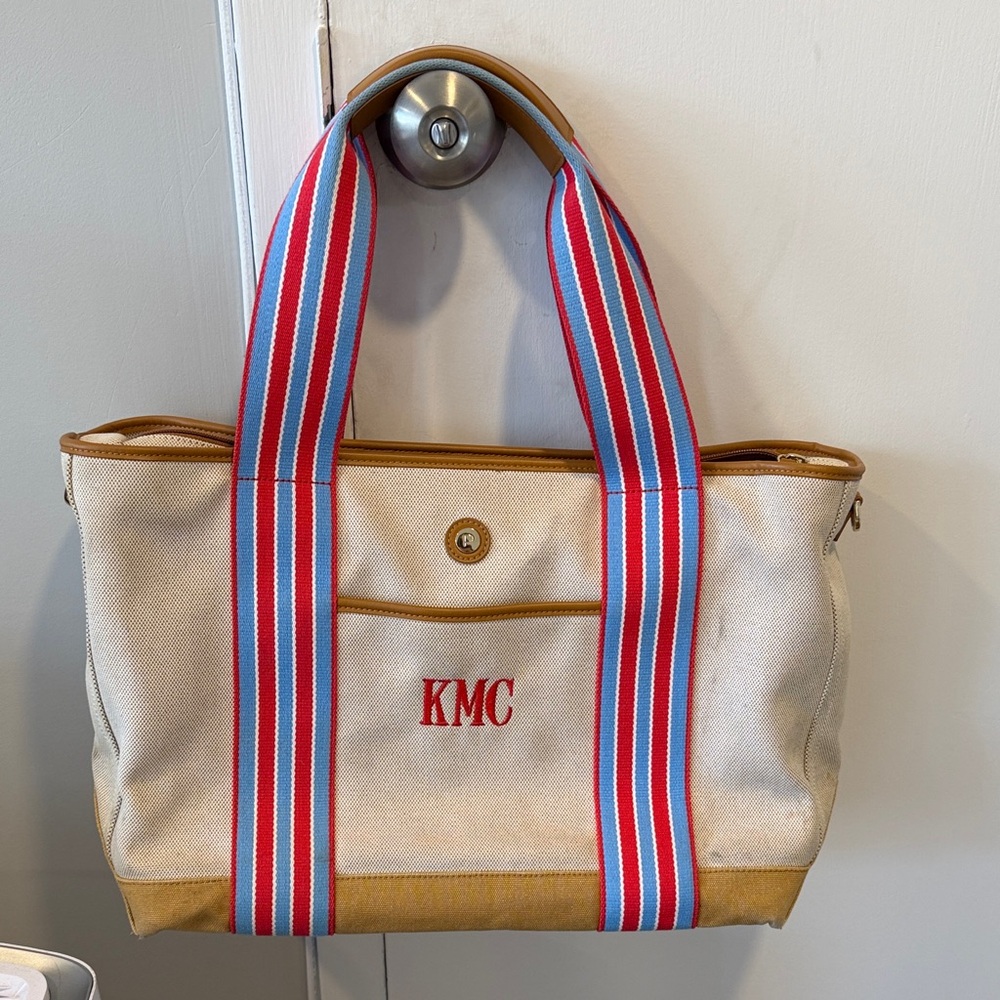 KMC Women's Paravel Tote Bag - Cream and Tan
